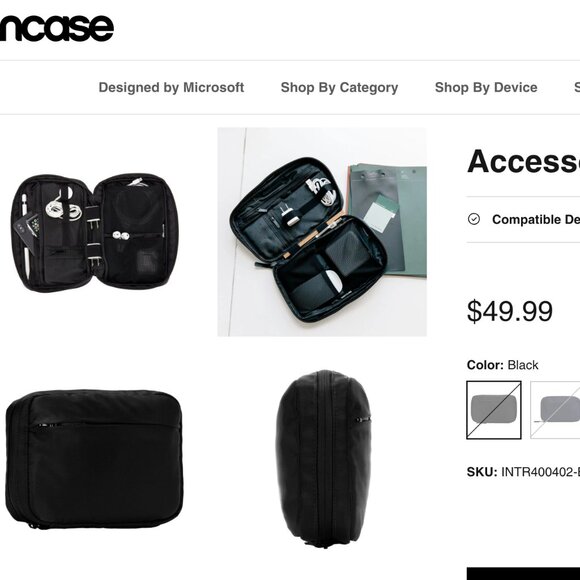 INCASE Accessory Organizer -BURGUNDY - Picture 2 of 8